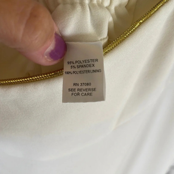 Women’s Cato cream colored long pencil skirt 16W - Picture 4 of 4